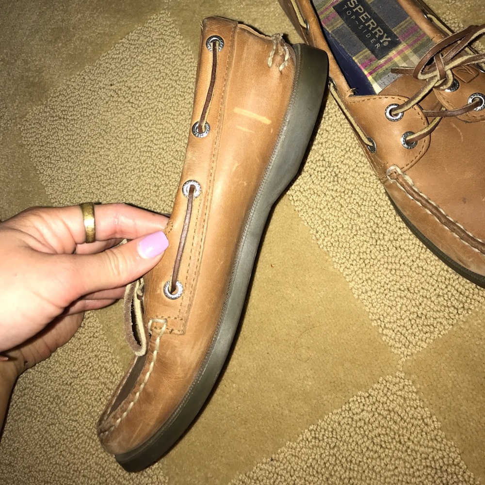 Leather Sperrys Barely Worn - image 2
